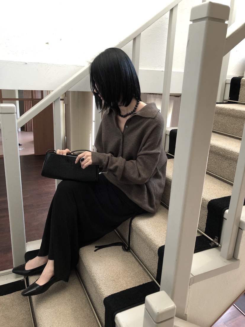 LE BUTTER韓國直郵女士新款推薦休閑人氣針織衫美利奴羊毛LE BUTTER針織衫