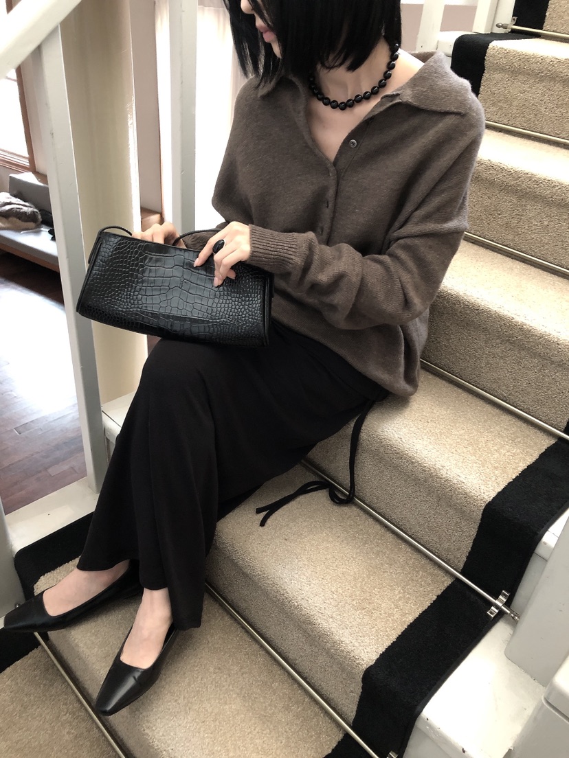 LE BUTTER韓國直郵女士新款推薦休閑人氣針織衫美利奴羊毛LE BUTTER針織衫