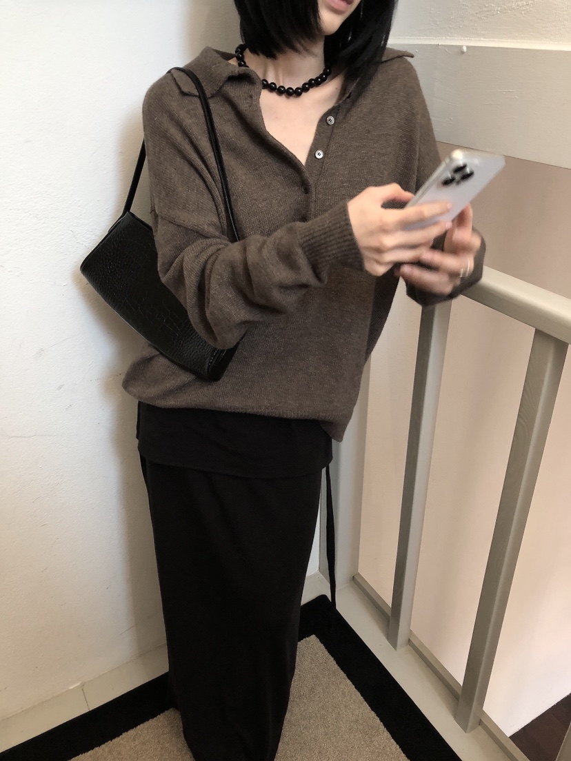 LE BUTTER韓國直郵女士新款推薦休閑人氣針織衫美利奴羊毛LE BUTTER針織衫圖色3