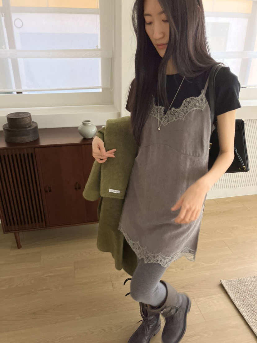 PIN-UP韓國代購女裝新品時尚職業推薦休閑連衣裙蕾絲無袖PIN-UP連衣裙