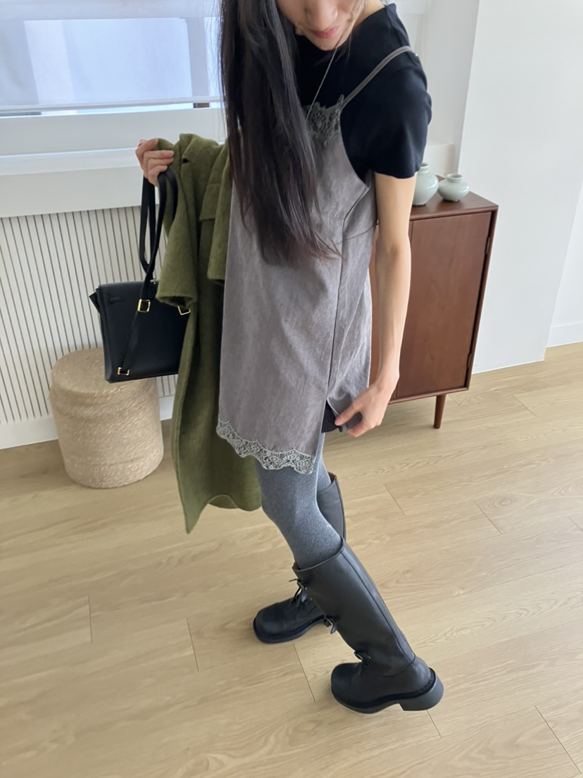 PIN-UP韓國代購女裝新品時尚職業推薦休閑連衣裙蕾絲無袖PIN-UP連衣裙