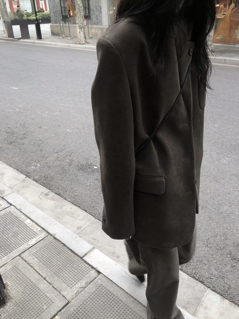 LE BUTTER東大門實拍女士新品時尚職業熱賣推薦夾克燈芯絨LE BUTTER夾克