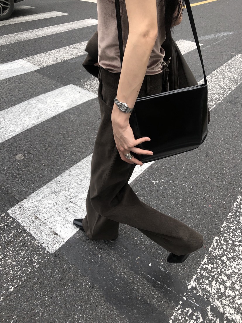 LE BUTTER韓國直郵女士新款推薦職業休閑褲不含腰帶燈芯絨LE BUTTER休閑褲
