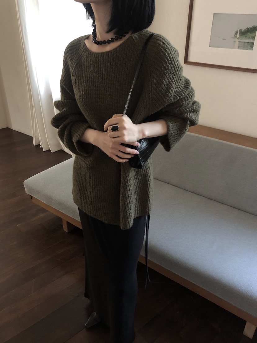 LE BUTTER東大門直郵女士新品休閑時尚熱賣針織衫羊駝毛LE BUTTER針織衫