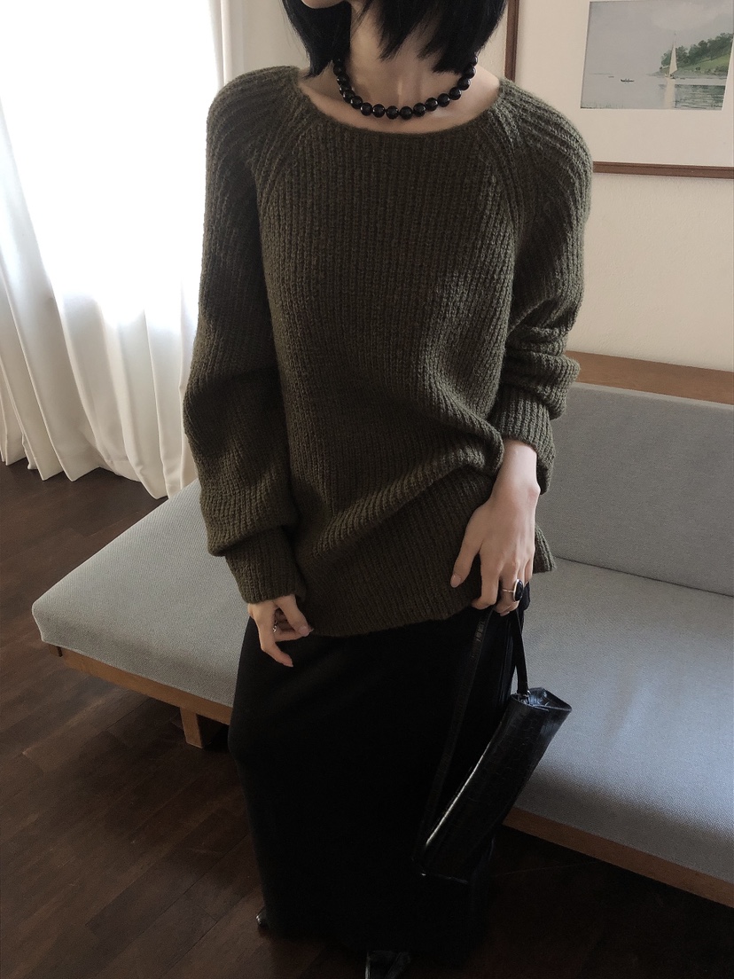 LE BUTTER東大門直郵女士新品休閑時尚熱賣針織衫羊駝毛LE BUTTER針織衫