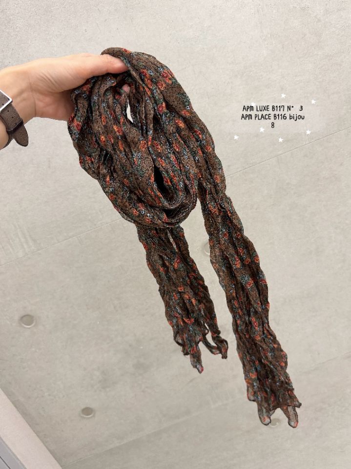 N3東大門實拍女士新款真品時尚職業推薦圍巾披肩褶皺圍巾N3圍巾/披肩圖色1