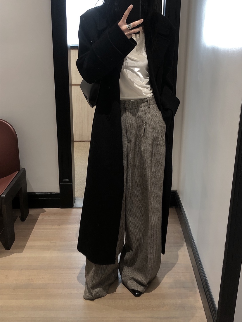 LE BUTTER韓國代購女裝新款真品推薦熱賣休閑休閑褲格紋LE BUTTER休閑褲