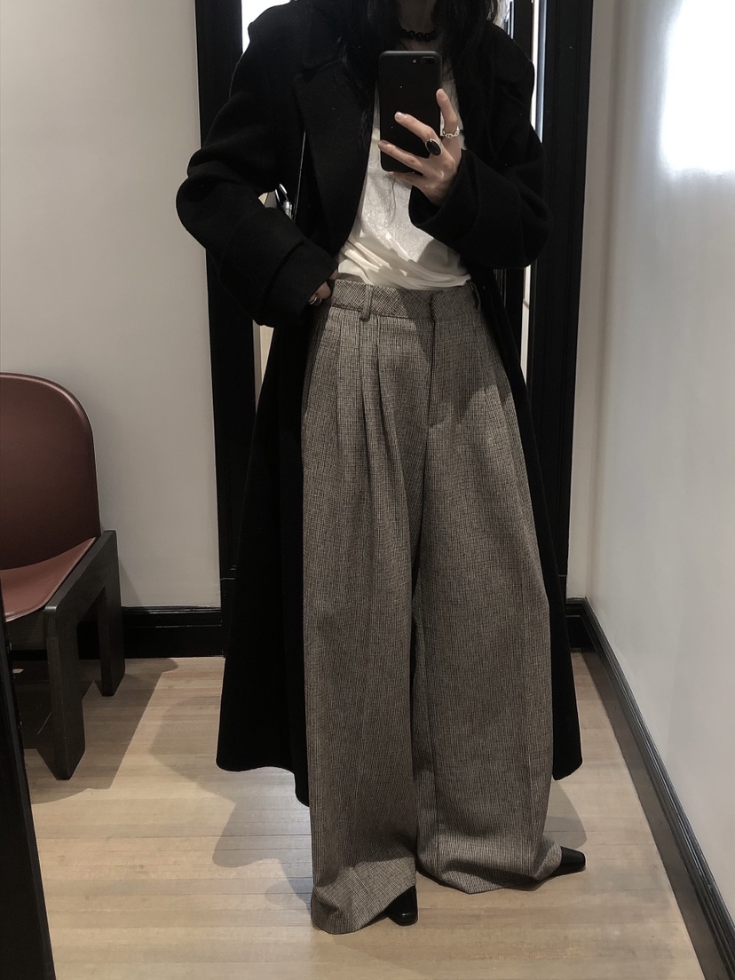 LE BUTTER韓國代購女裝新款真品推薦熱賣休閑休閑褲格紋LE BUTTER休閑褲圖色1