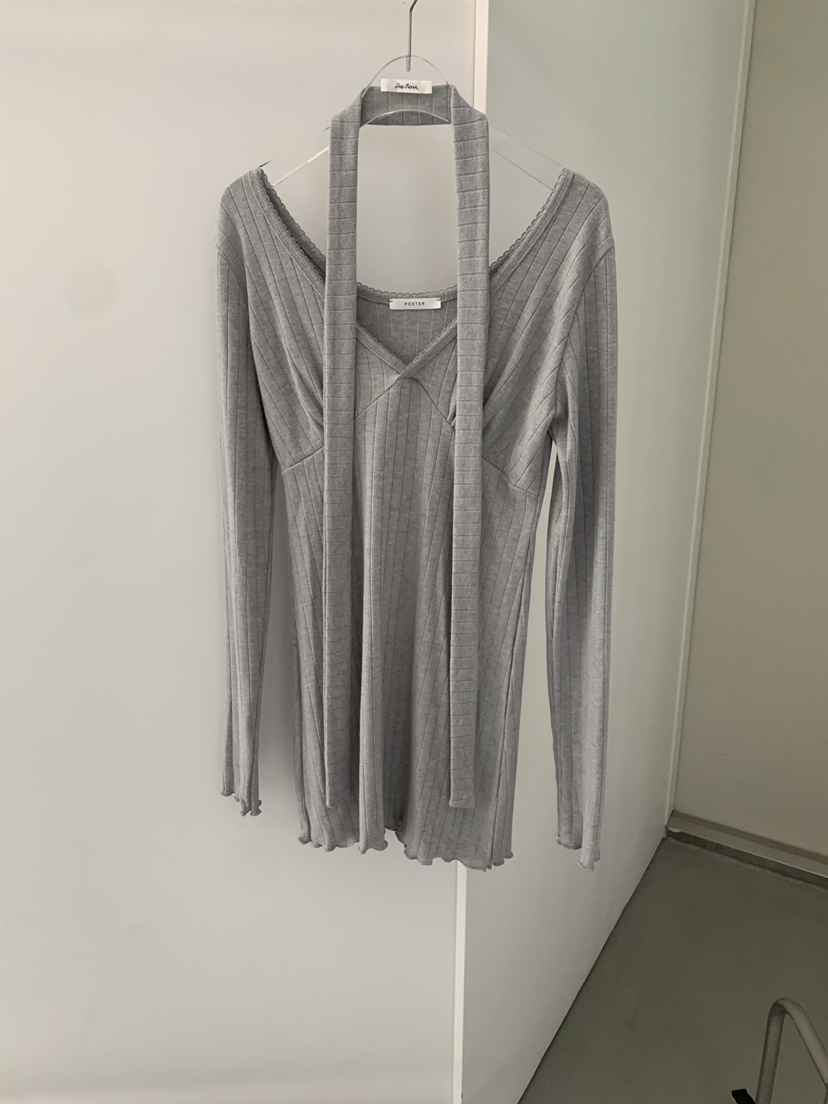 SHOP POSTER韓國代購女裝新款真品休閑連衣裙不含脖帶OPSSHOP POSTER連衣裙圖色2