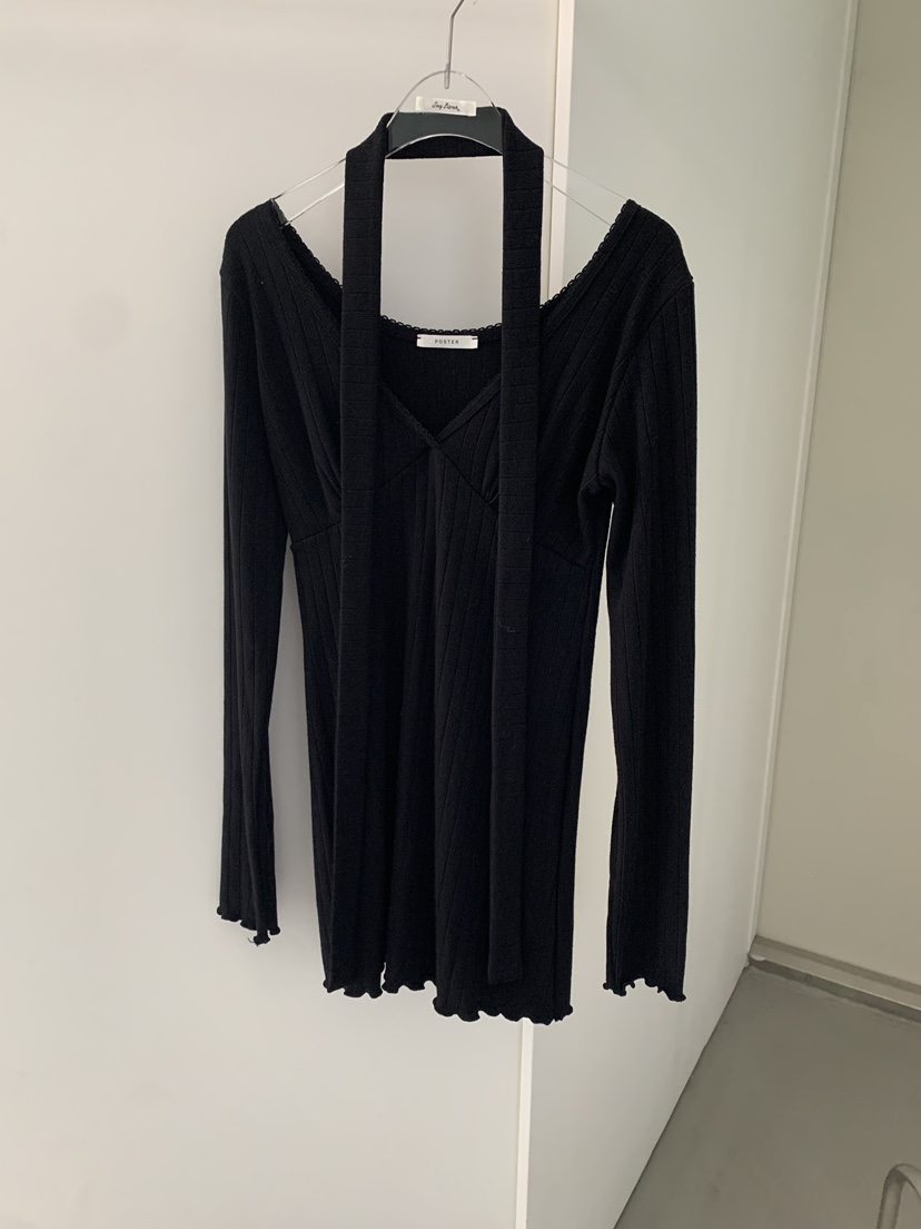 SHOP POSTER韓國代購女裝新款真品休閑連衣裙不含脖帶OPSSHOP POSTER連衣裙圖色3