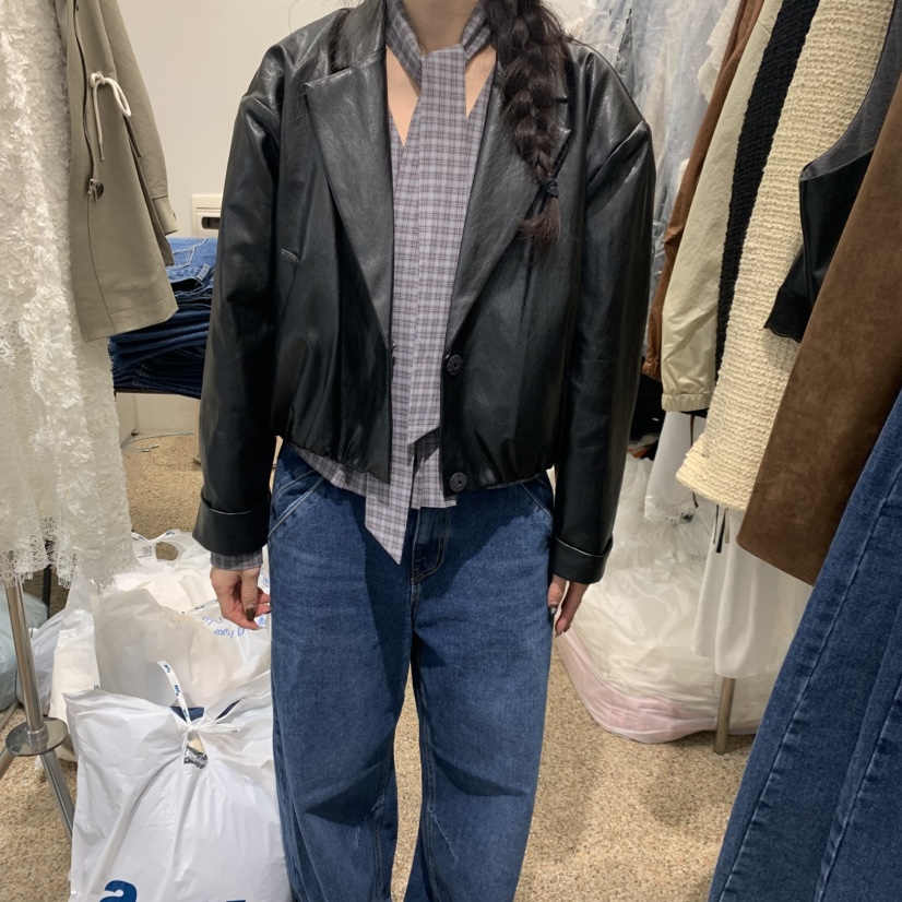 A東大門實拍女士新款休閑人氣時尚熱賣推薦職業真品夾克A STORE夾克圖色1
