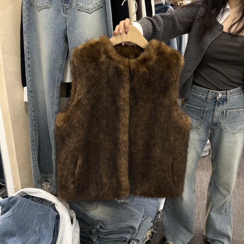 VINTAGE VIBE韓國直郵女裝新品熱賣休閑時尚人氣推薦馬甲VINTAGE VIBE馬甲圖色2