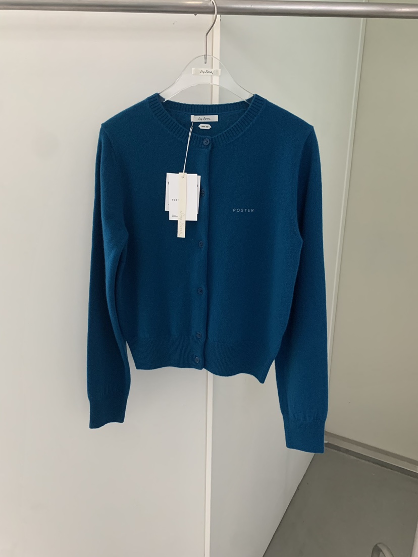 SHOP POSTER東大門直郵女裝新款真品休閑推薦開衫羊毛100SHOP POSTER開衫圖色4