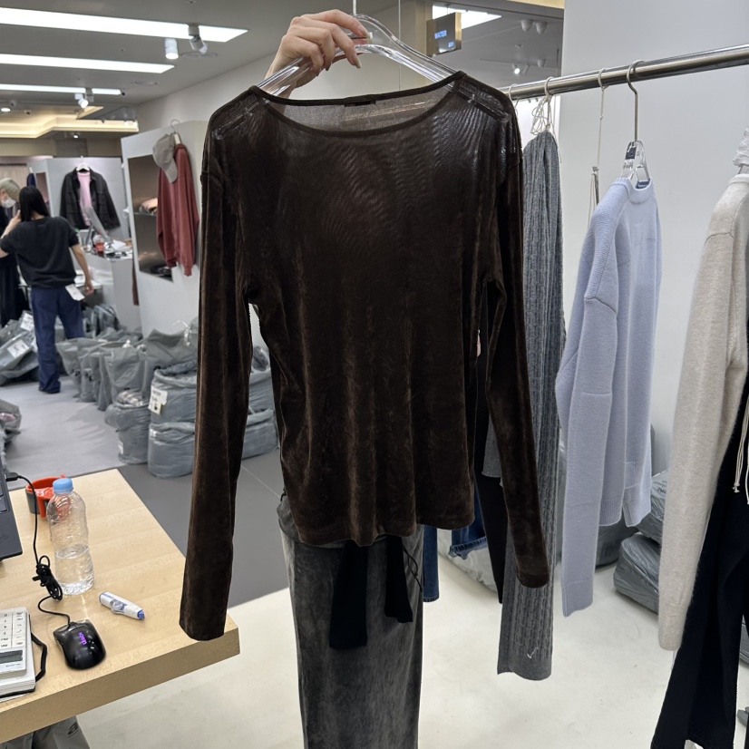 PREV.東大門代購女士新品推薦休閑真品熱賣長袖T恤不含內搭PREV.長袖T恤