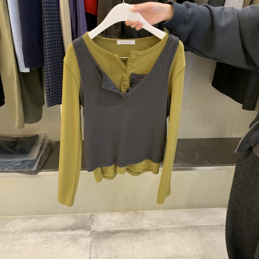 FAVE/FAVOURITE韓國代購女裝新品推薦真品職業熱賣套裝紐扣FAVE/FAVOURITE套裝圖色2