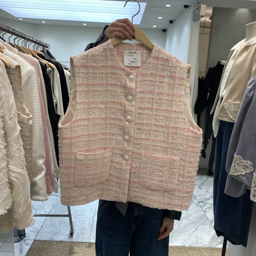 A東大門實拍女裝新款真品熱賣職業時尚休閑推薦人氣馬甲A STORE馬甲圖色1