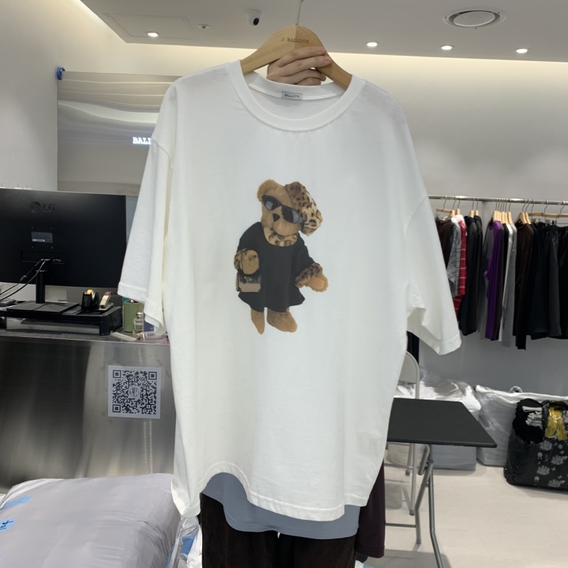 J.BALLOON韓國直郵女士新品時尚熱賣休閑真品人氣T恤豹紋J.BALLOONT恤圖色1