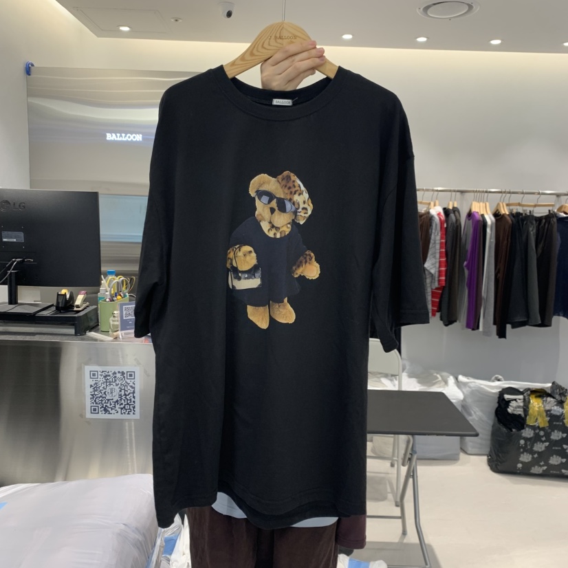 J.BALLOON韓國直郵女士新品時尚熱賣休閑真品人氣T恤豹紋J.BALLOONT恤圖色2