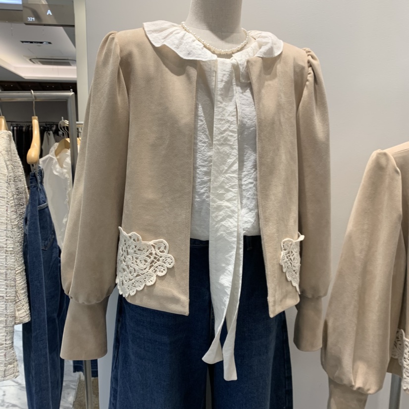 A韓國代購女士新品人氣職業推薦時尚真品熱賣休閑夾克A STORE夾克圖色1
