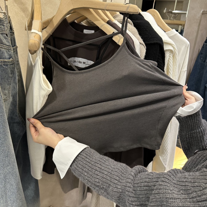 VINTAGE VIBE東大門實拍女士新品職業熱賣休閑人氣吊帶背心VINTAGE VIBE吊帶/背心