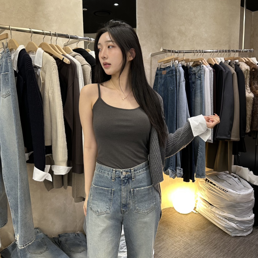 VINTAGE VIBE東大門實拍女士新品職業熱賣休閑人氣吊帶背心VINTAGE VIBE吊帶/背心圖色1