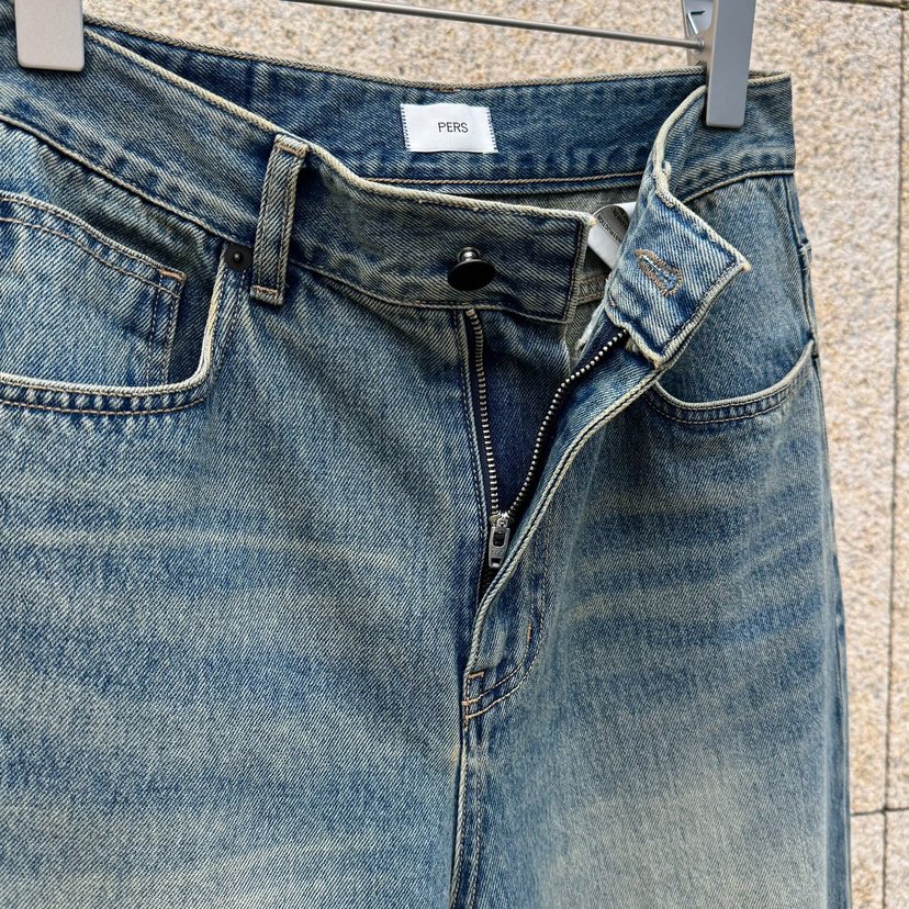 PERS東大門實拍女裝新品時尚推薦休閑職業人氣熱賣牛仔褲PERS牛仔褲