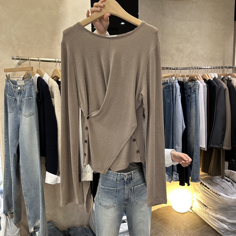 VINTAGE VIBE東大門代購女士新款真品休閑時尚推薦長袖T恤VINTAGE VIBE長袖T恤圖色3
