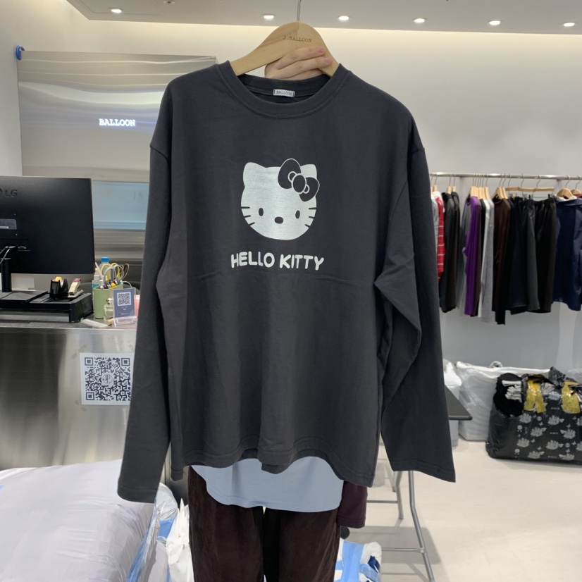 J.BALLOON韓國代購女裝新品推薦真品職業時尚人氣長袖T恤J.BALLOON長袖T恤圖色2