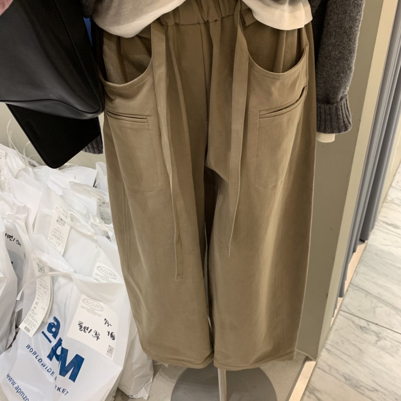 FAVE/FAVOURITE韓國直郵女士新品人氣真品職業休閑褲含腰繩FAVE/FAVOURITE休閑褲圖色2