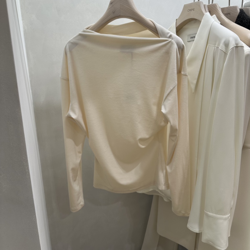 CREPE東大門代購女士新品熱賣真品時尚休閑職業人氣長袖T恤CREPE長袖T恤
