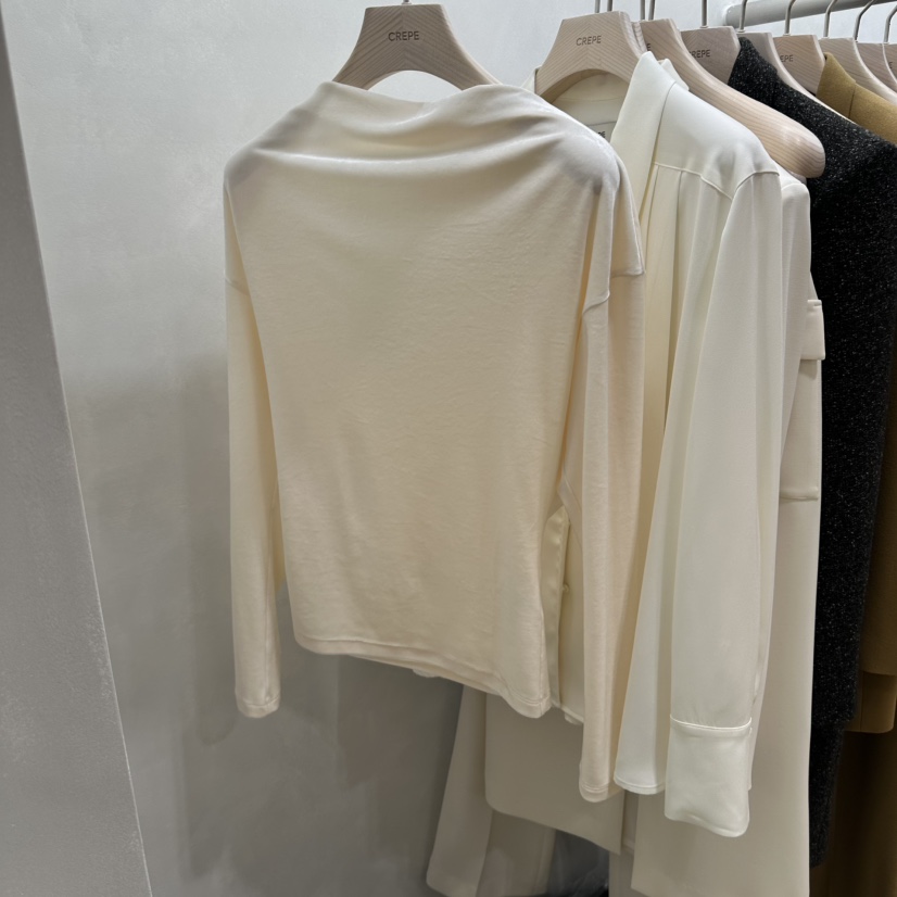 CREPE東大門代購女士新品熱賣真品時尚休閑職業人氣長袖T恤CREPE長袖T恤圖色1