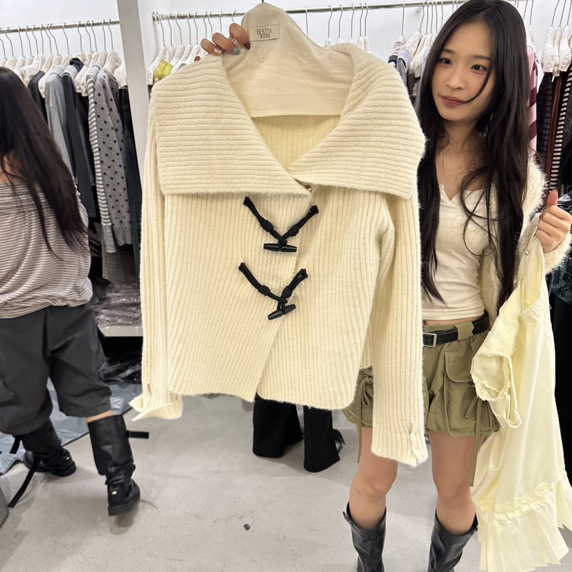 BERTHA韓國代購女士新品熱賣時尚推薦人氣休閑職業真品毛衣BERTHA毛衣圖色1