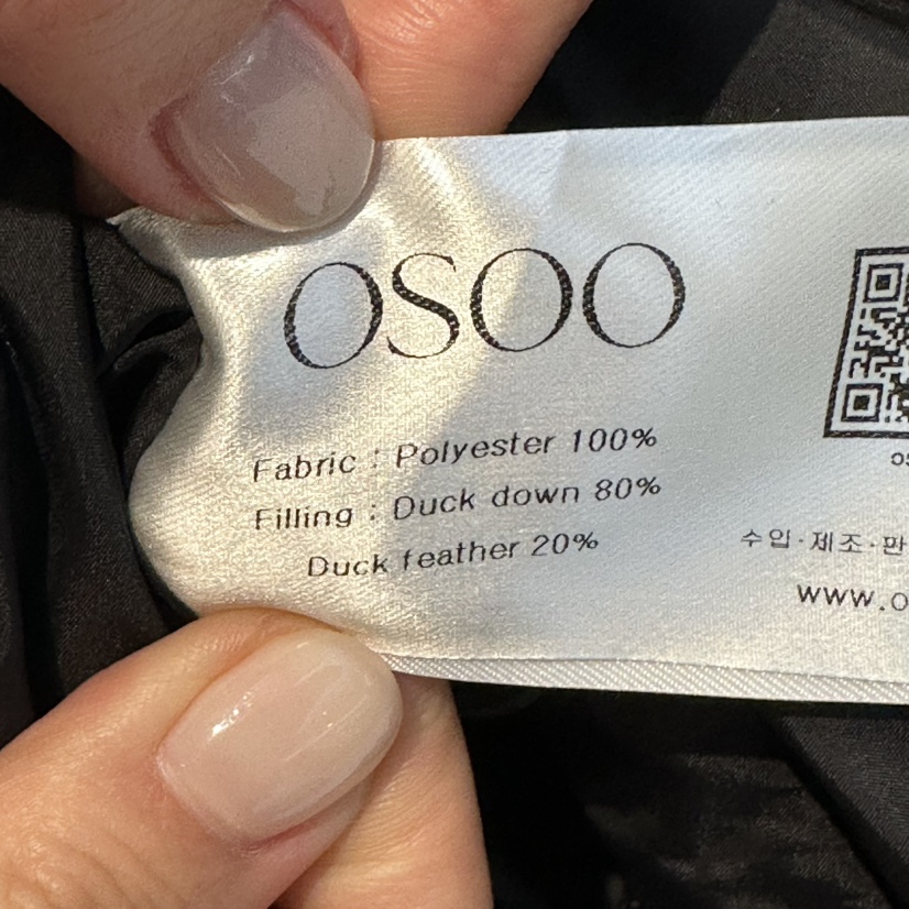 OSOO東大門實拍女裝新品熱賣休閑時尚真品短款羽絨服鴨絨OSOO短款羽絨服