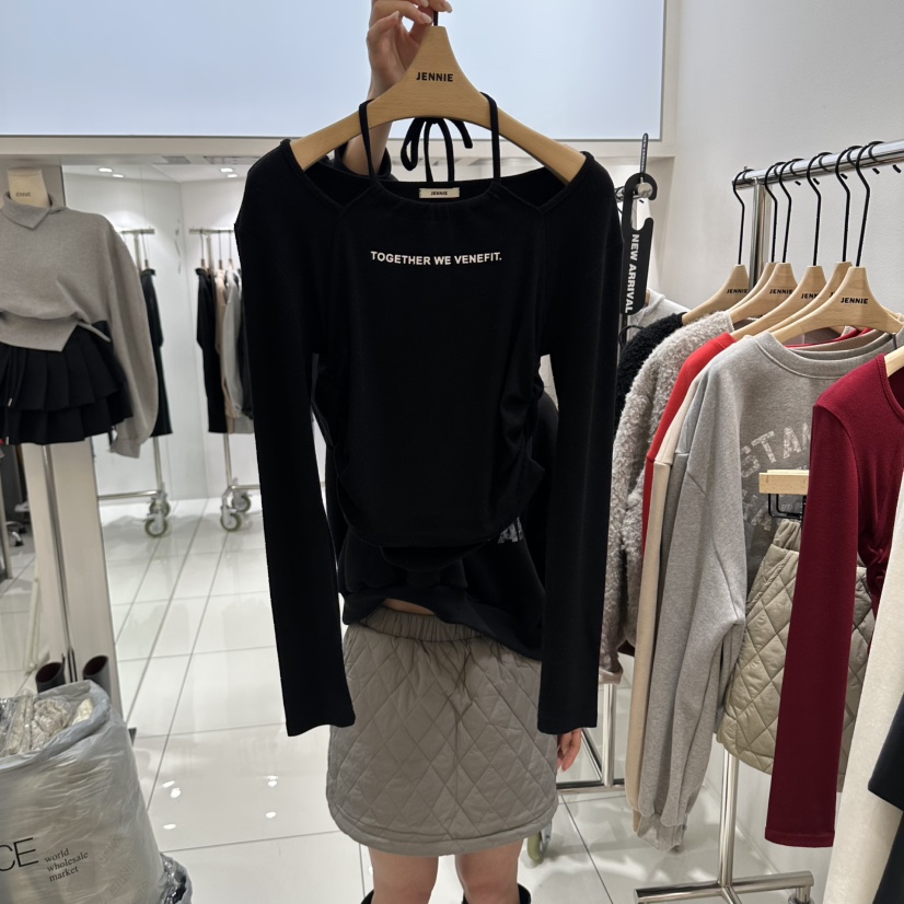 JENNIE/VENEFIT韓國代購女士新款熱賣休閑推薦真品長袖T恤JENNIE/VENEFIT長袖T恤圖色3