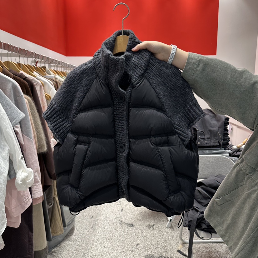 ATPZ東大門實拍女士新品職業真品休閑馬甲不含內搭撞色絎縫ATTENTION PLEAES馬甲圖色2