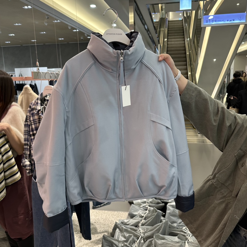 ATPZ韓國代購女裝新品熱賣真品夾克羽絨服兩面穿雙面鴨絨ATTENTION PLEAES夾克圖色1