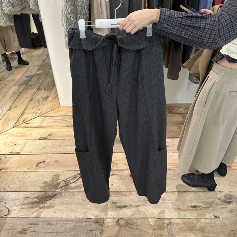 CREAM VILLA東大門實拍女裝新品職業休閑褲條紋CREAM VILLA休閑褲圖色1