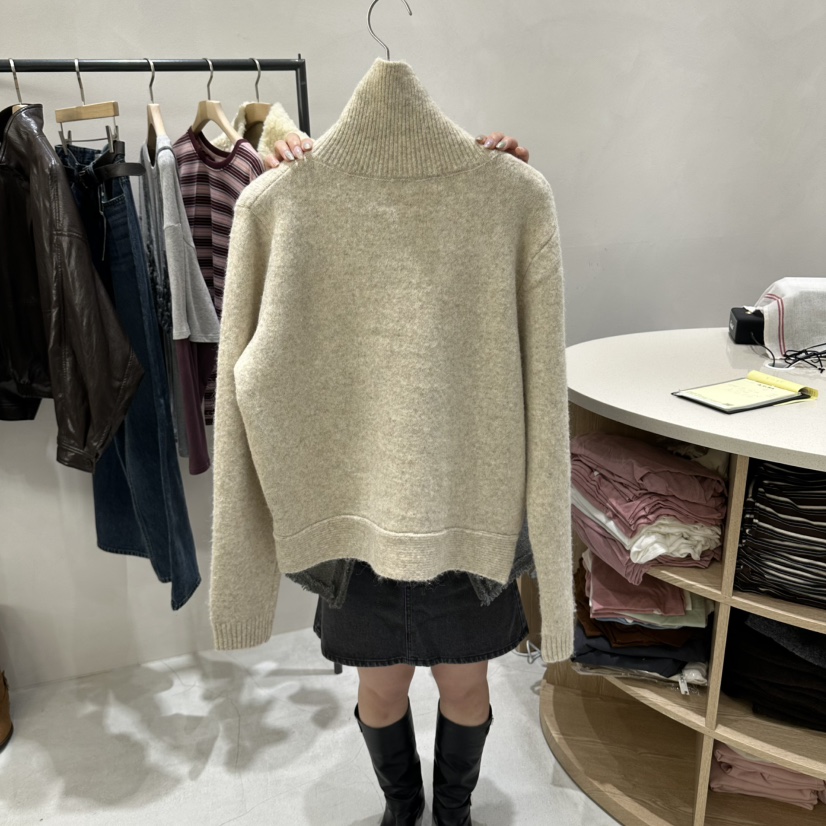 AURA東大門代購女士新品推薦真品人氣休閑時尚熱賣毛衣高領Au ra毛衣
