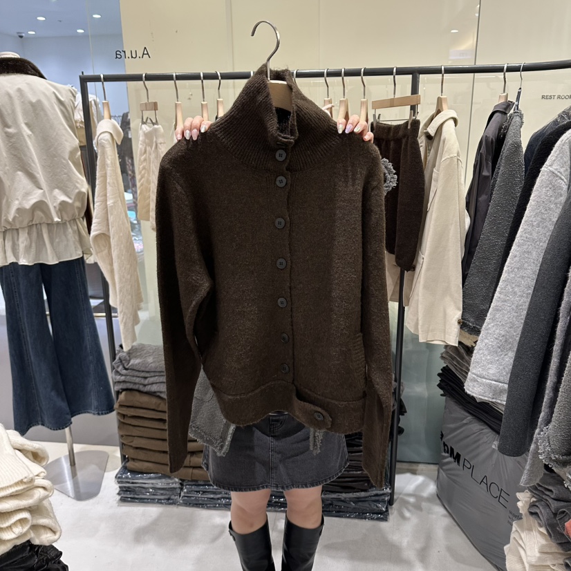 AURA東大門代購女士新品推薦真品人氣休閑時尚熱賣毛衣高領Au ra毛衣圖色3