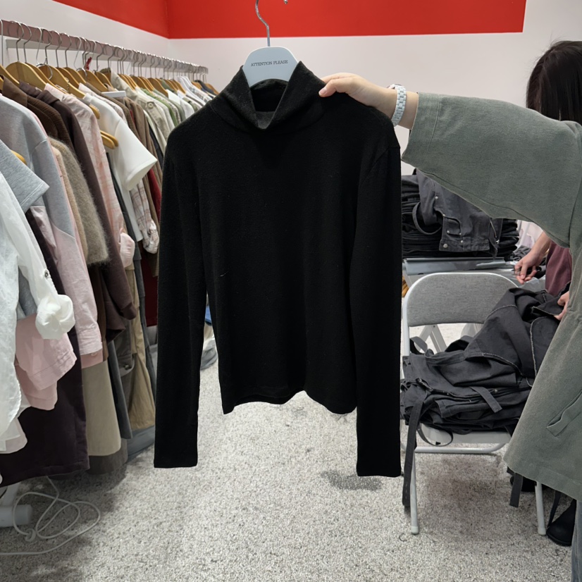 ATPZ東大門實拍女士新品真品推薦職業時尚人氣長袖T恤高領ATTENTION PLEAES長袖T恤圖色6