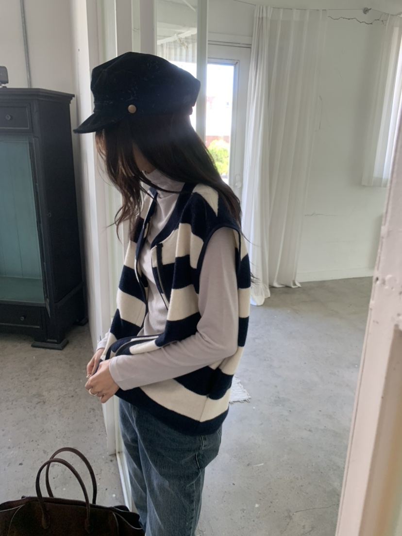 LE AVE韓國代購女裝新款時尚熱賣休閑人氣推薦真品馬甲LE AVE馬甲