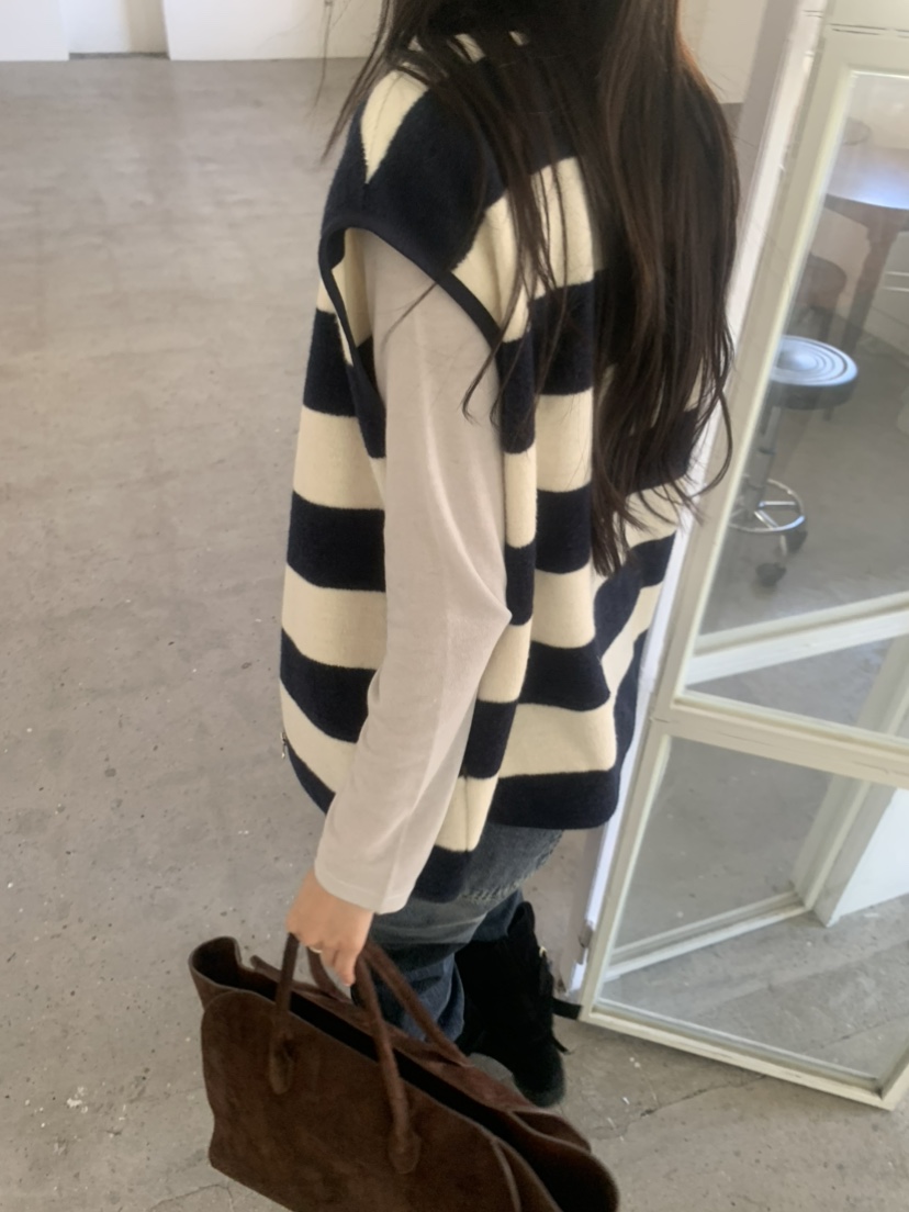 LE AVE韓國代購女裝新款時尚熱賣休閑人氣推薦真品馬甲LE AVE馬甲