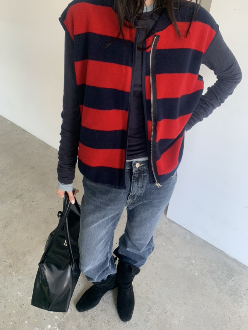 LE AVE韓國代購女裝新款時尚熱賣休閑人氣推薦真品馬甲LE AVE馬甲