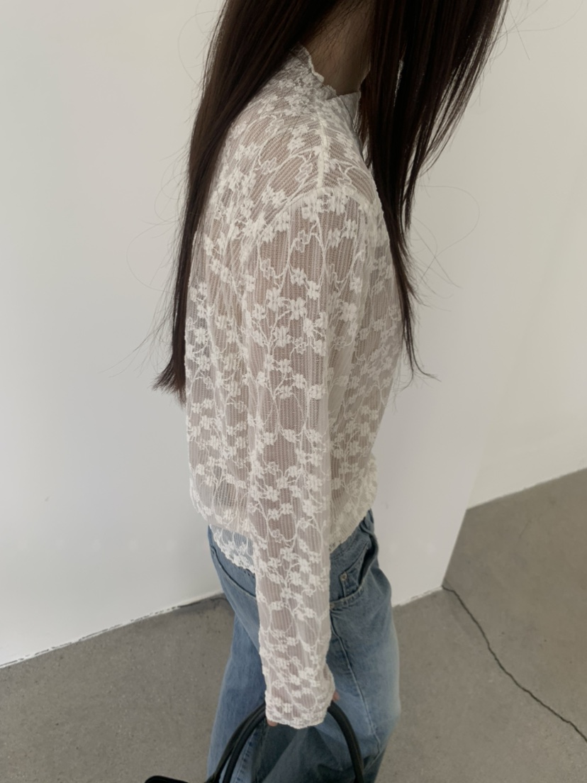 LE AVE韓國直郵女士新品時尚真品推薦休閑熱賣長袖T恤透明LE AVE長袖T恤