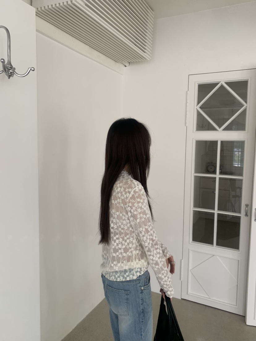 LE AVE韓國直郵女士新品時尚真品推薦休閑熱賣長袖T恤透明LE AVE長袖T恤