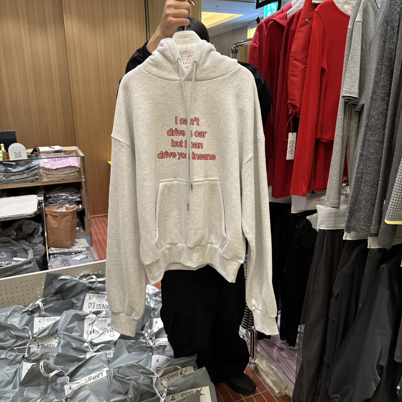 EEE東大門直郵女裝新品休閑真品人氣熱賣推薦衛衣連帽衫抓絨EEE衛衣圖色1