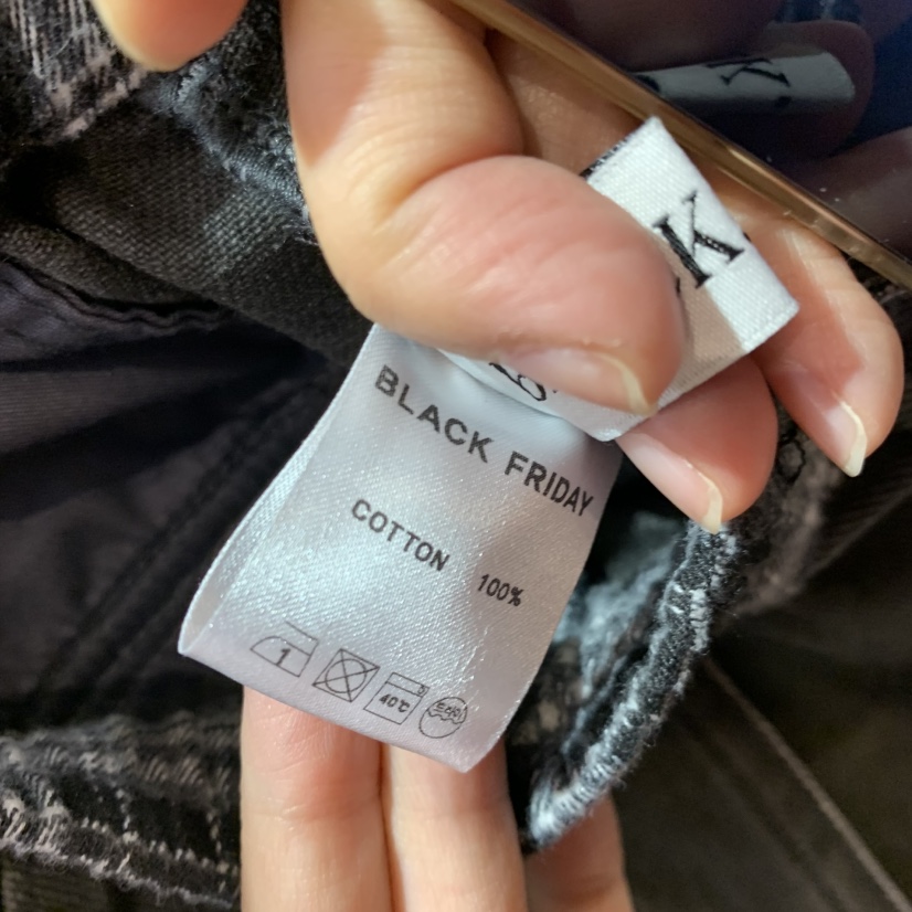 BLACKFRIDAY韓國代購女裝新品熱賣推薦人氣休閑褲工裝牛仔布BLACK FRIDAY休閑褲