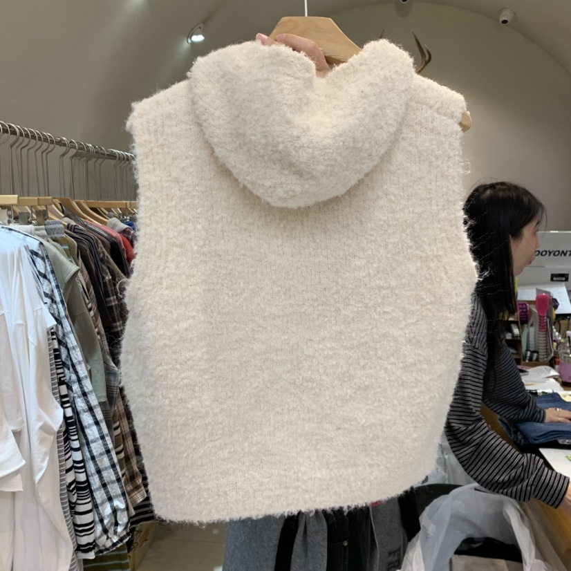 BLACKFRIDAY韓國代購女士新品人氣時尚休閑真品馬甲連帽衫BLACK FRIDAY馬甲