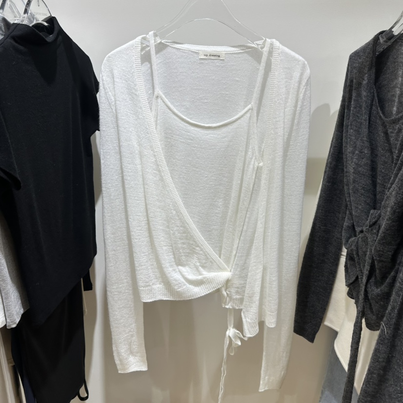 TOPDRESSING東大門代購女士新款推薦真品長袖T恤多層開衫TOPDRESSING長袖T恤圖色1