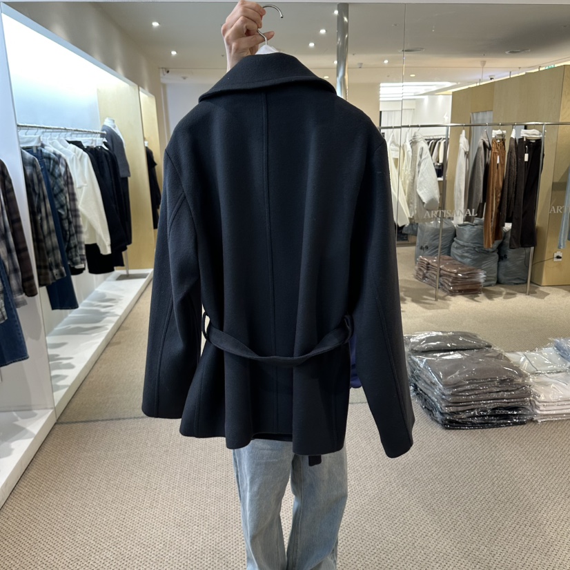 ARTISANAL東大門直郵女士新品人氣時尚熱賣短款大衣含腰帶ARTISANAL短款大衣